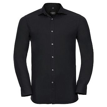 Russell Collection Mens Ultimate Stretch Long-Sleeved Shirt