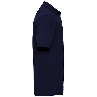 Russell Mens Ripple Collar & Cuff Short Sleeve Polo Shirt