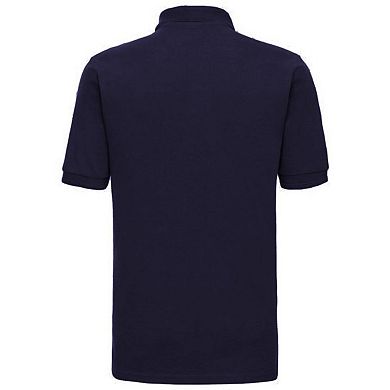 Russell Mens Ripple Collar & Cuff Short Sleeve Polo Shirt