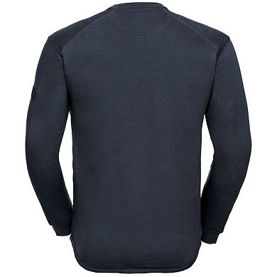 Russell Mens Spotshield Heavy Duty Crew Neck Sweatshirt