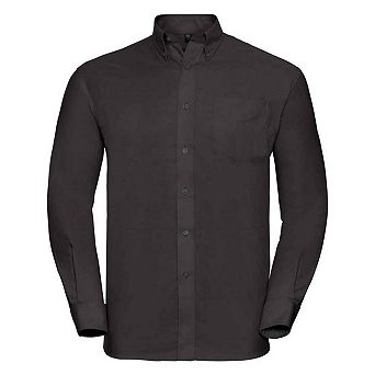 Russell Collection Mens Classic Oxford Long-Sleeved Shirt