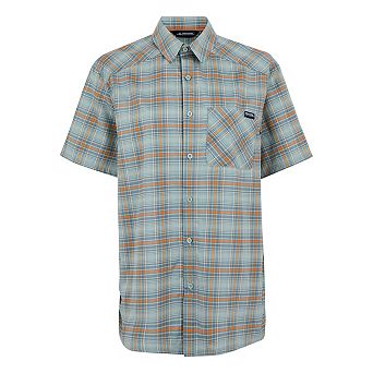Regatta Mens Begarno Checked Short-Sleeved Shirt