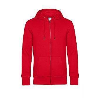 B&C Mens King Zipped Hooded Sweat