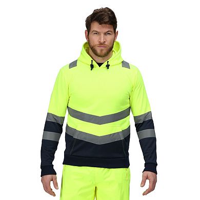 Regatta Professional Mens Overhead High-Vis Hoodie