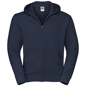 Russell Mens Authentic Full Zip Hooded Sweatshirt / Hoodie