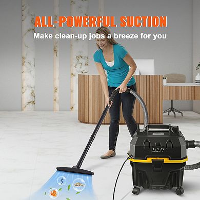 4 Gal 5 Peak HP Wet Dry Vac with Blower Function and Attachments