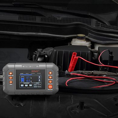 20-Amp Battery Charger/Maintainer with LCD Display & Desulfation Mode