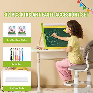 32-Piece Easel Accessory Set for Tabletop Art Stations