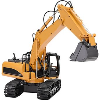 3-in-1 Remote Control Excavator with Metal Shovel, 1:14 Scale for Kids