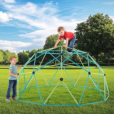 10FT Kids Climbing Dome 1000 LB Capacity with Saucer Swing