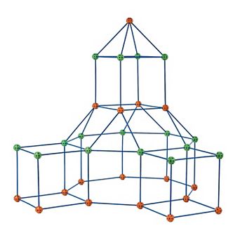 120 pc Fort Building Kit, STEM Construction Toys