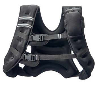 30 lbs Weighted Vest with Reflective Stripe, Adjustable for Men & Women