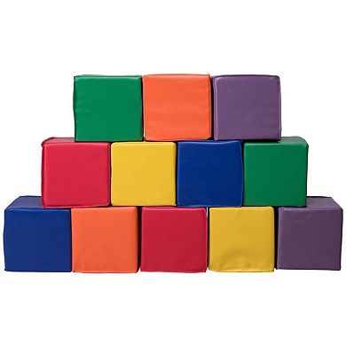 12 Piece 8 Inch PU Foam Building Block Set for Kids