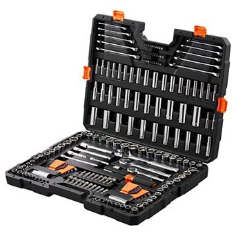 205 pc Mechanics Tool Set with 1/4"-1/2" Drive Sockets & Wrenches