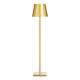 2-Pack Gold Cordless Table Lamps with Stepless Dimming & Adjustable Height