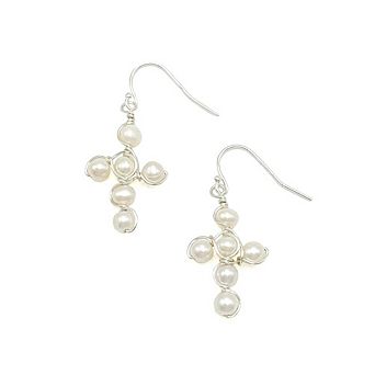 Good News silver earrings