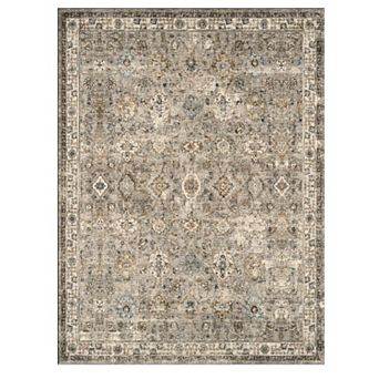 Vintage Area Rug Faux Wool Non-Slip Mashion Washable Indoor Floor Rug - Laundry Room Bedroom