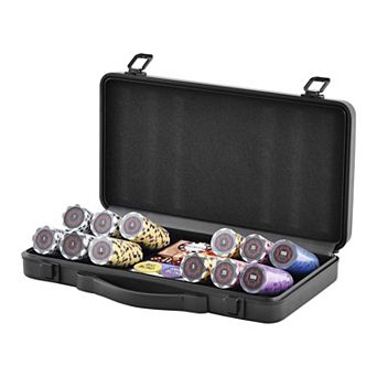 300 pc Poker Chip Set with Case and Casino-Style Chips