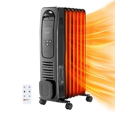 1500W Oil Filled Radiator with Digital Controls & 24-Hour Timer