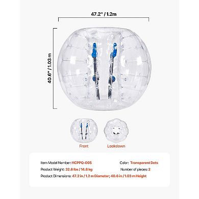 2-Pack Inflatable Bumper Balls