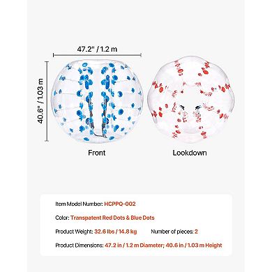 2-Pack Inflatable Bumper Balls