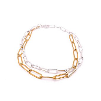 Duo Gold Silver Bracelet
