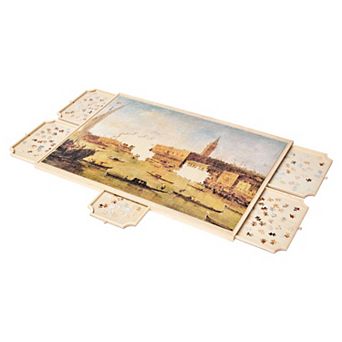2000 pc Rotating Puzzle Board 40"x29" with Drawers and Cover