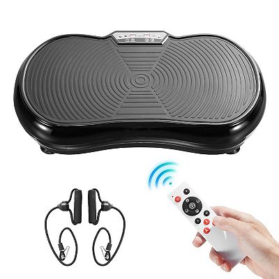 3d vibration plate massager Pirecart 3D Vibration Plate Exercise Machine, Vibrating Massager Whole Body  Workout with Two Bands & Remote for Women Men Seniors, Gray main image 1