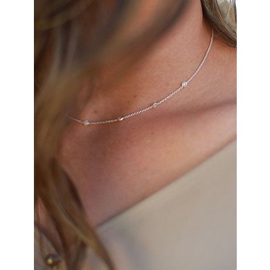 Delicate Pearl Sterling Necklace