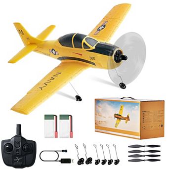 4-Channel RC Airplane with Gyro Stabilizer