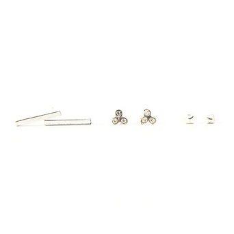 Silver Mini Stud Set