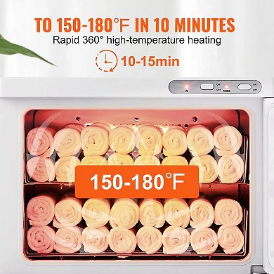 23L Commercial Towel Warmer with Large Viewing Window & Dual Racks