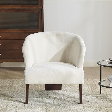 Liora Mid-Century Round Back Accent Chair by Christopher Knight Home
