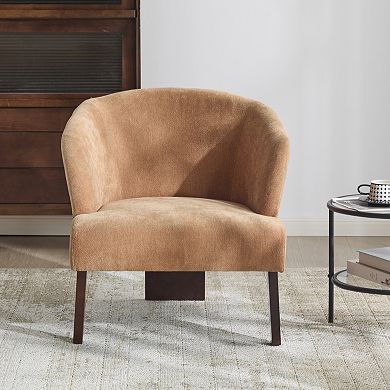 Liora Mid-Century Round Back Accent Chair by Christopher Knight Home