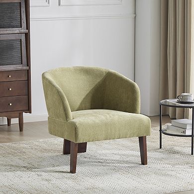 Liora Mid-Century Round Back Accent Chair by Christopher Knight Home