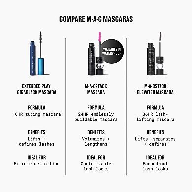MACStack Elevated Lifting, Volumizing + Clump-Proof Mascara