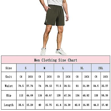Men's 7" Quick-Dry Swim Trunks Board Shorts with Pockets, No Mesh Liner