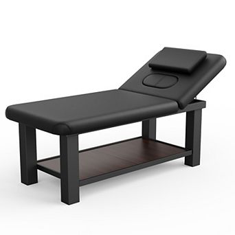Massage Table Square Leg , Adjustable Capacity with Storage,Professional Spa Table