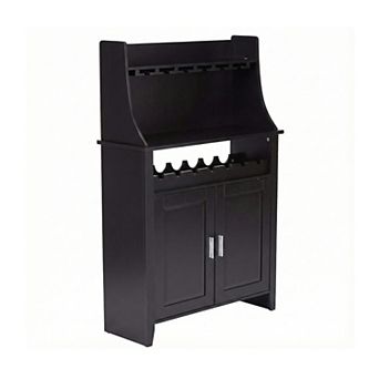 Kings Brand Furniture Wood Wine Rack Buffet & Storage Cabinet