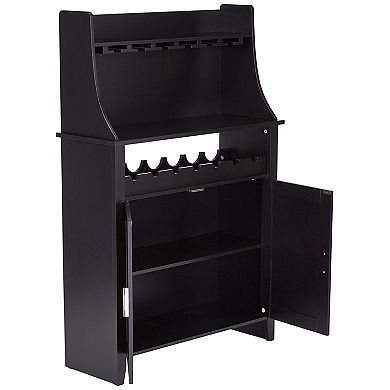 Kings Brand Furniture Wood Wine Rack Buffet & Storage Cabinet