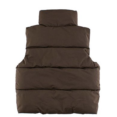 Style Kids Unisex Outerwear: Sleeveless Single Breasted Coat for Children