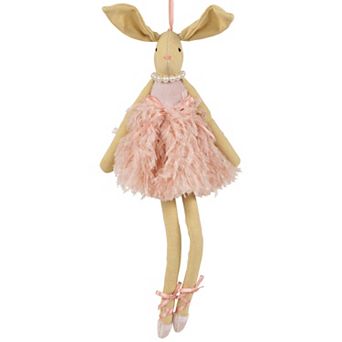 Northlight 13 Inch Plush Ballerina Bunny Wall Decor