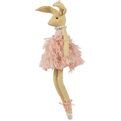 Northlight 13 Inch Plush Ballerina Bunny Wall Decor