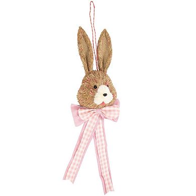 Northlight 21 Inch Easter Bunny with Bow Wall Decor