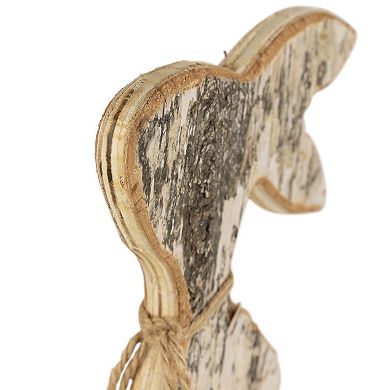 Northlight 12 Inch Rustic Wooden Rabbit Silhouette Table Decor