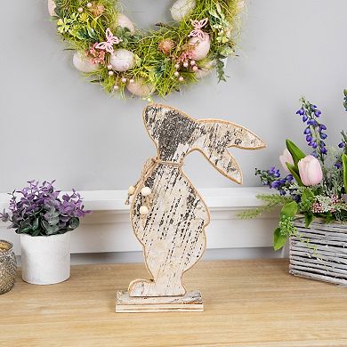 Northlight 12 Inch Rustic Wooden Rabbit Silhouette Table Decor