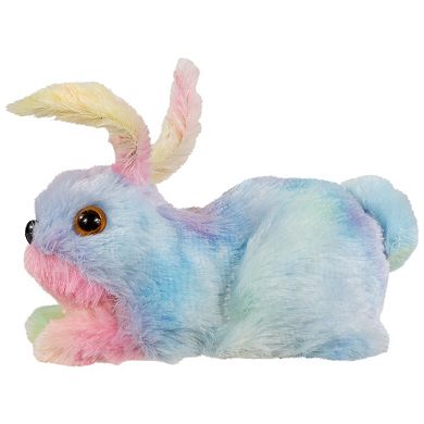 Northlight 7 Inch Plush Tie Dye Easter Bunny Figurine