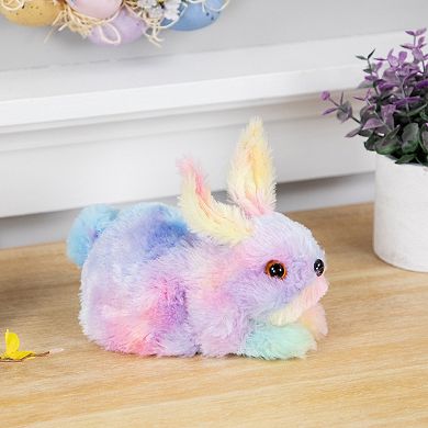 Northlight 7 Inch Plush Tie Dye Easter Bunny Figurine
