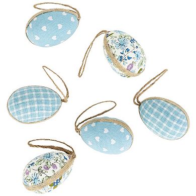 Northlight 6-pc. Fabric Easter Egg Christmas Ornament Set