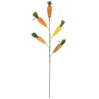 Northlight Striped Carrots Artificial Easter Spray Table Decor